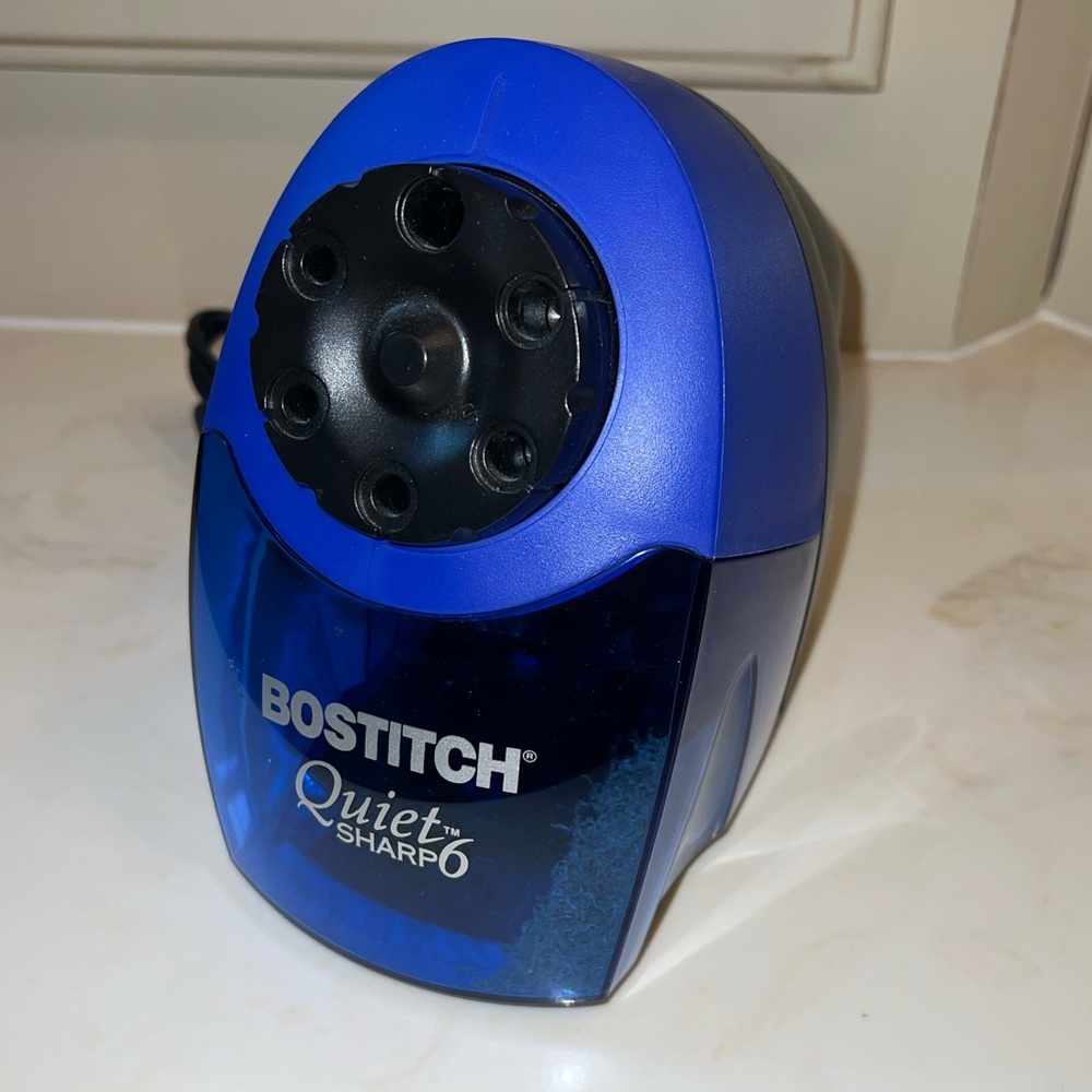 Bostitch Blue Electric Pencil Sharpener